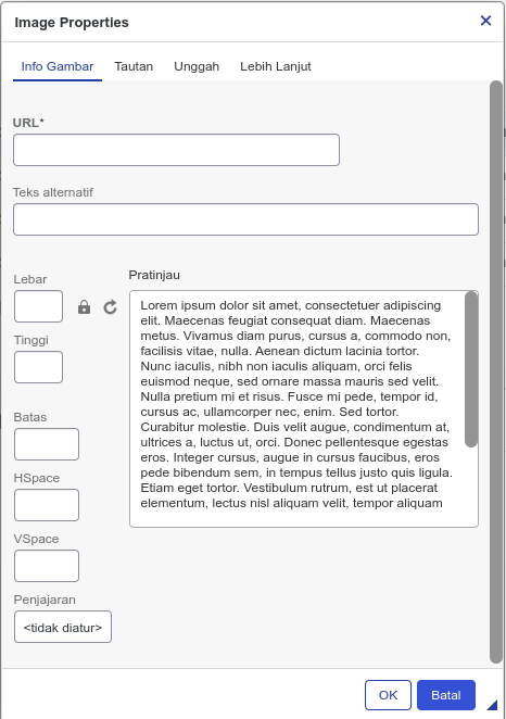 New upload tab in WYSIWYG editor