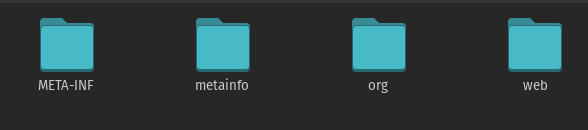 Extracted jar folder ready for repackaging