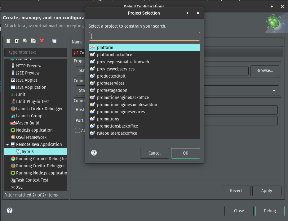 Eclipse source lookup configuration